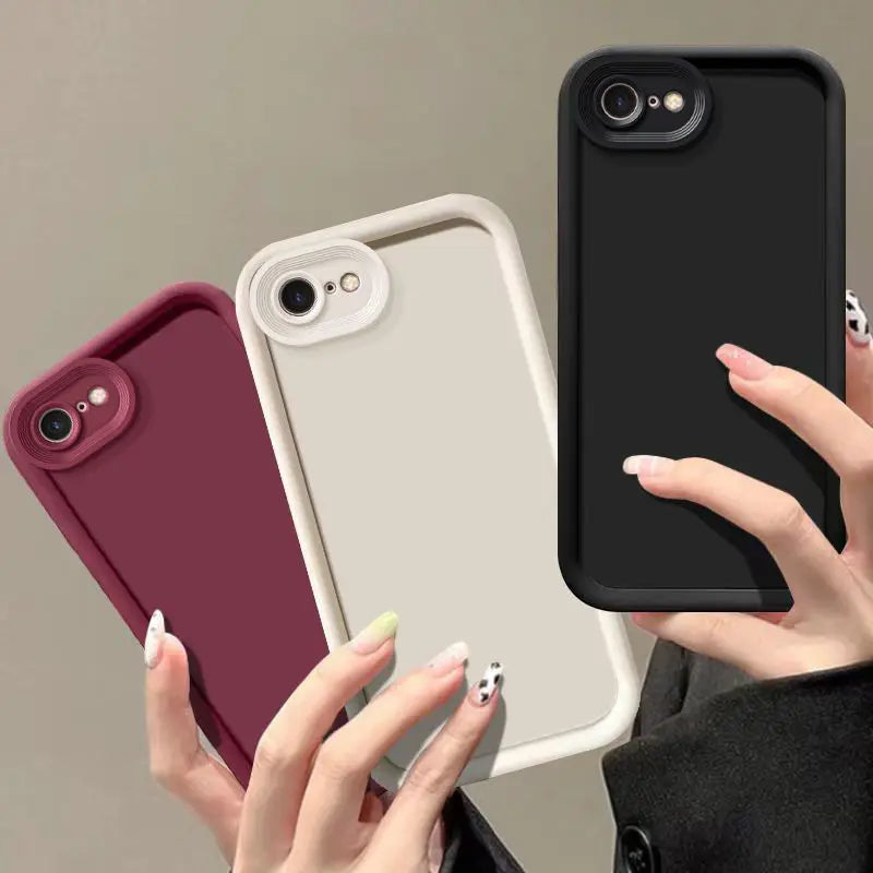 Phone Case For IPhone 7 Case IPhone 7 8 Plus SE 2020 2022 Camera Protection Anti Drop Bumper Matte Soft Cover